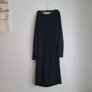 Long black sparkly dress